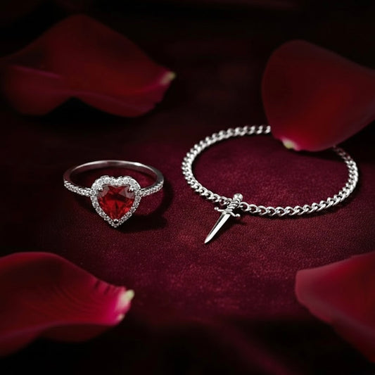 Náramek a prsten Srdceostří